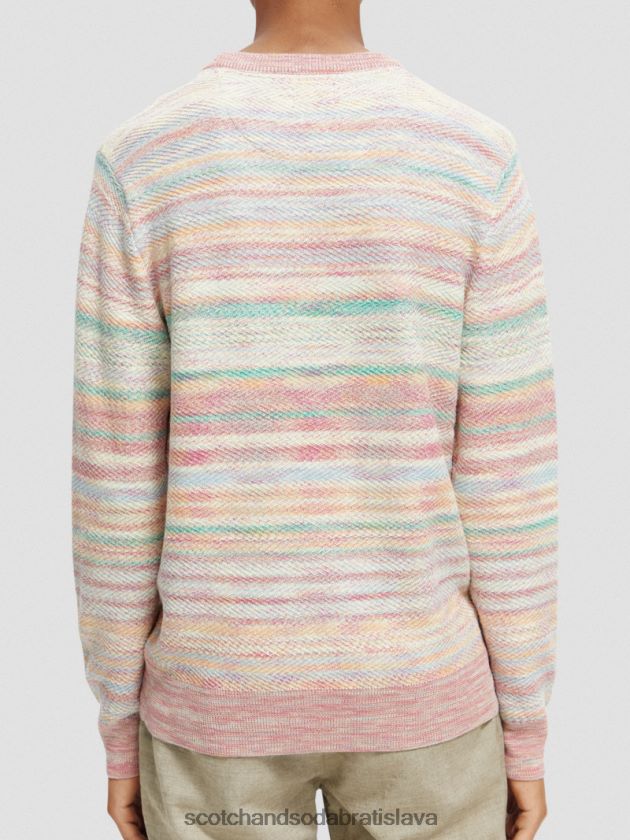 muži oblečenie combo a Scotch & Soda pletený pruhovaný sveter 4ZV00D634