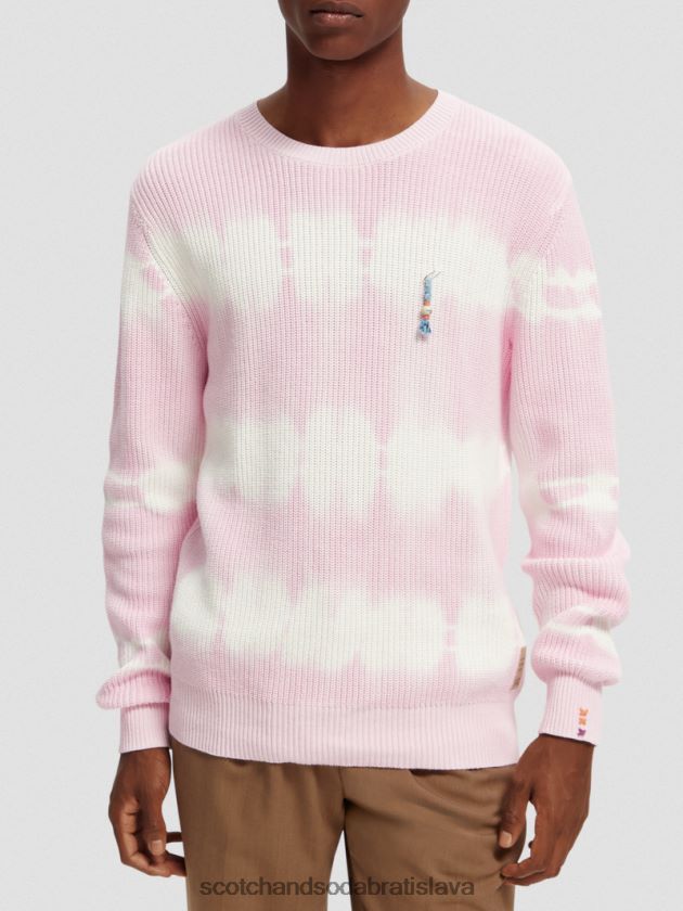 muži oblečenie combo b Scotch & Soda organický sveter z hrubého úpletu na viazanie 4ZV00D646