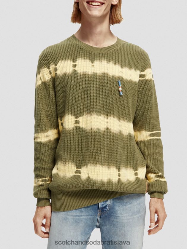 muži oblečenie kombo c Scotch & Soda organický sveter z hrubého úpletu na viazanie 4ZV00D649