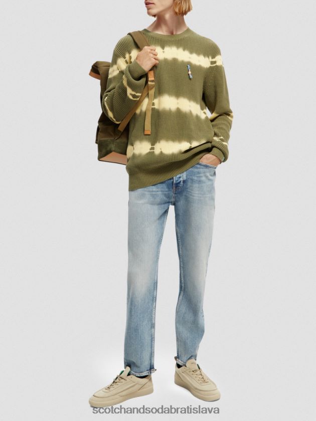 muži oblečenie kombo c Scotch & Soda organický sveter z hrubého úpletu na viazanie 4ZV00D649