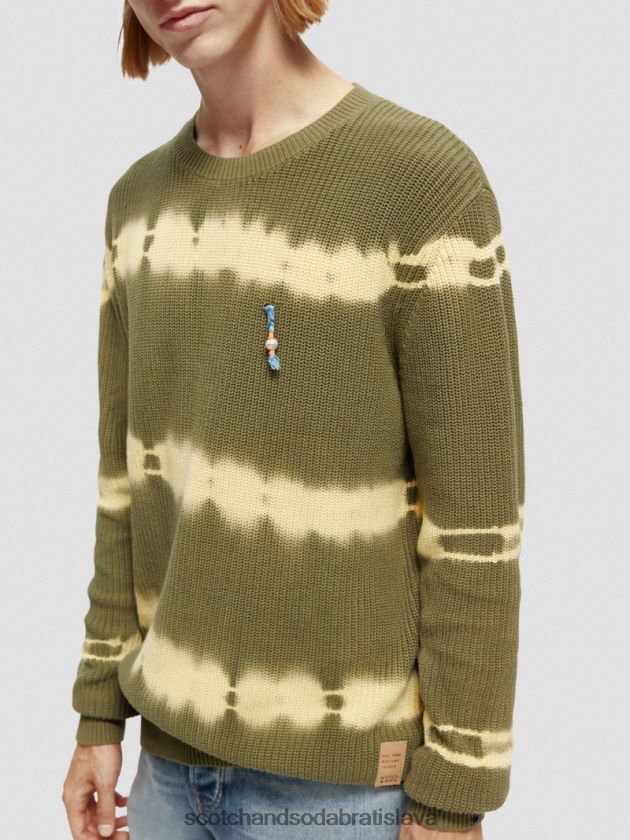 muži oblečenie kombo c Scotch & Soda organický sveter z hrubého úpletu na viazanie 4ZV00D649