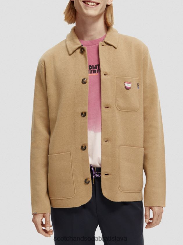 muži oblečenie piesku Scotch & Soda pletený kardigan 4ZV00D629