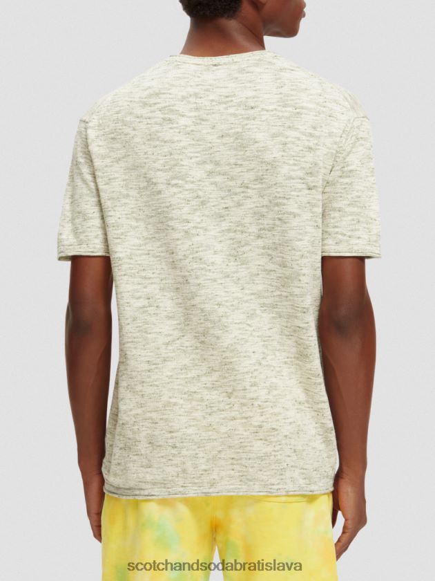 muži oblečenie armádna melanž Scotch & Soda melanžové vreckové umelecké tričko 4ZV00D415