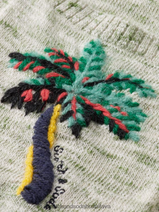 muži oblečenie armádna melanž Scotch & Soda melanžové vreckové umelecké tričko 4ZV00D415