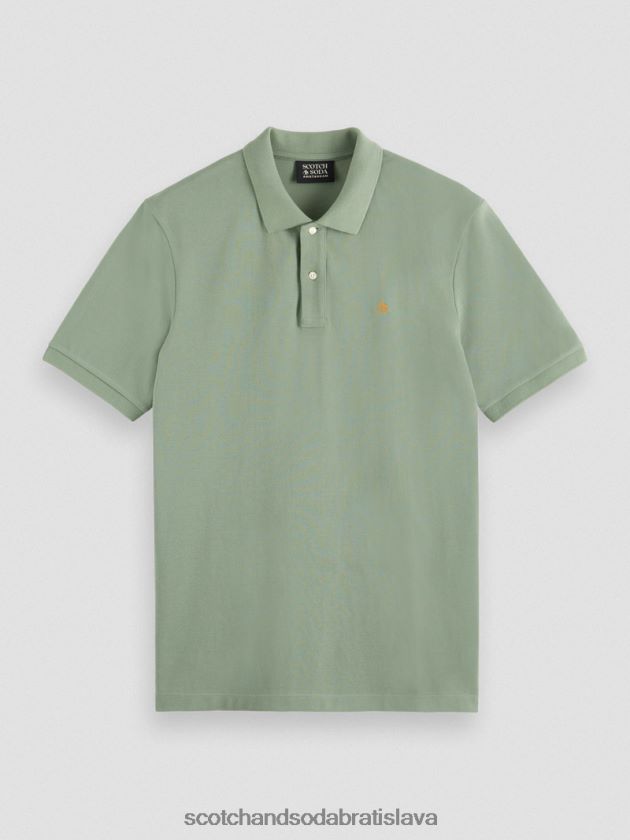 muži oblečenie armády Scotch & Soda Pique polo z organickej bavlny 4ZV00D464