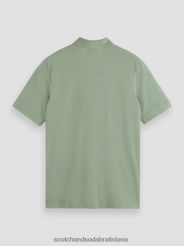 muži oblečenie armády Scotch & Soda Pique polo z organickej bavlny 4ZV00D464