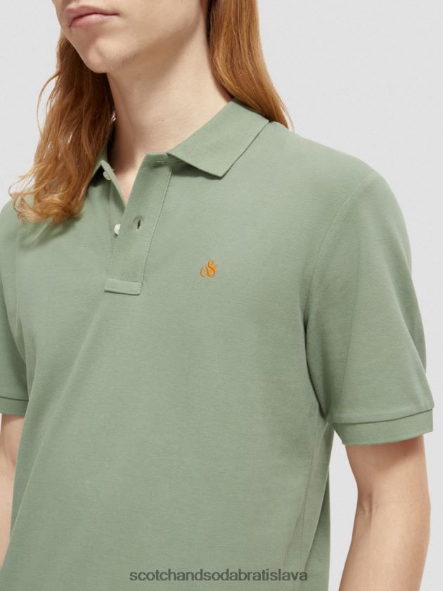 muži oblečenie armády Scotch & Soda Pique polo z organickej bavlny 4ZV00D464