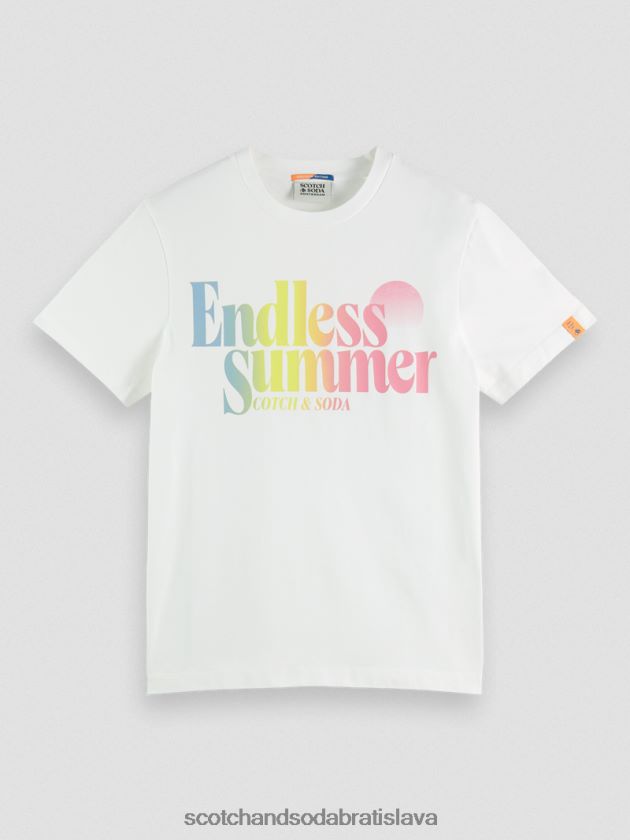 muži oblečenie biely Scotch & Soda Umelecké tričko bežného strihu 4ZV00D355