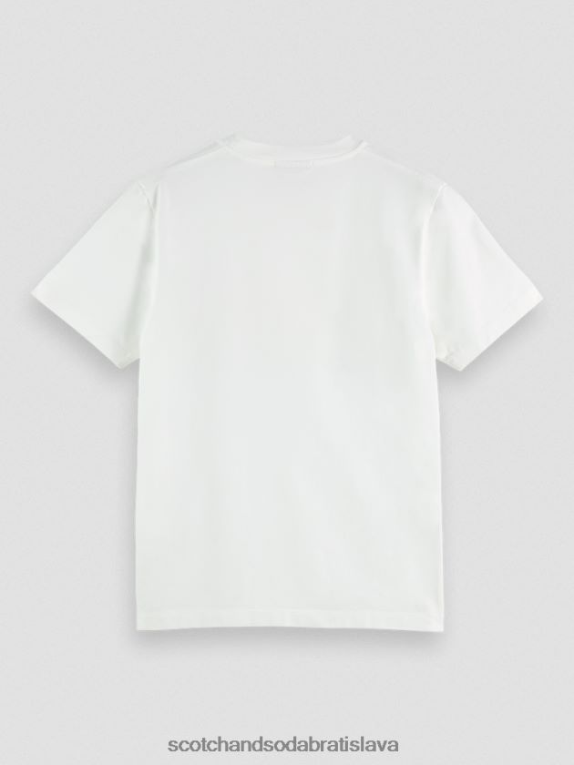 muži oblečenie biely Scotch & Soda Umelecké tričko bežného strihu 4ZV00D355