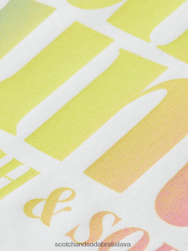 muži oblečenie biely Scotch & Soda Umelecké tričko bežného strihu 4ZV00D355