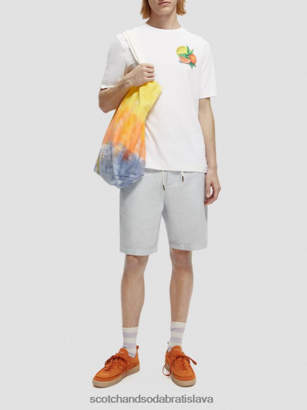 muži oblečenie biely Scotch & Soda Umelecké tričko bežného strihu 4ZV00D435