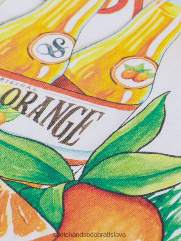 muži oblečenie biely Scotch & Soda Umelecké tričko bežného strihu 4ZV00D435