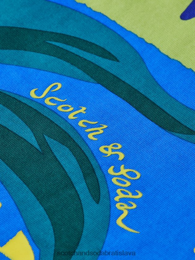 muži oblečenie biely Scotch & Soda Umelecké tričko uvoľneného strihu z organickej bavlny 4ZV00D417