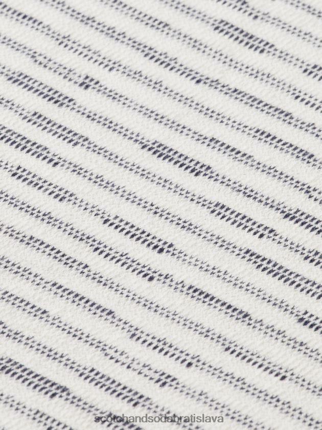 muži oblečenie combo a Scotch & Soda pruhované tričko s vreckami z organickej bavlny 4ZV00D396