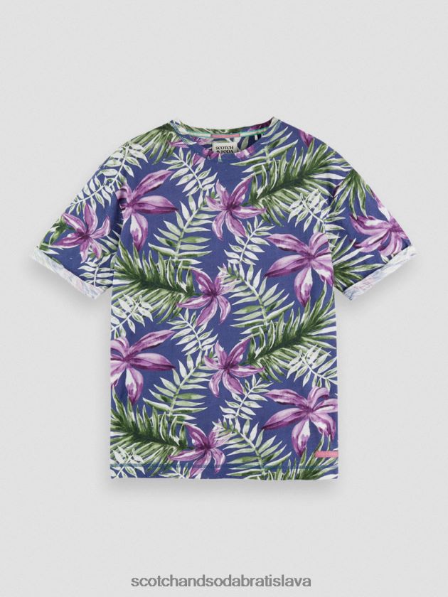 muži oblečenie combo a Scotch & Soda uvoľnené tričko s potlačou 4ZV00D374