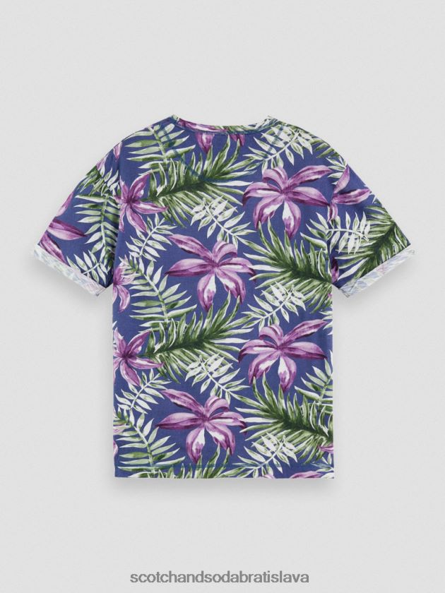 muži oblečenie combo a Scotch & Soda uvoľnené tričko s potlačou 4ZV00D374