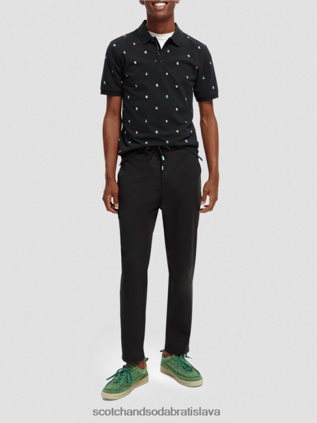 muži oblečenie combo b Scotch & Soda Pique polo s potlačou z organickej bavlny 4ZV00D399