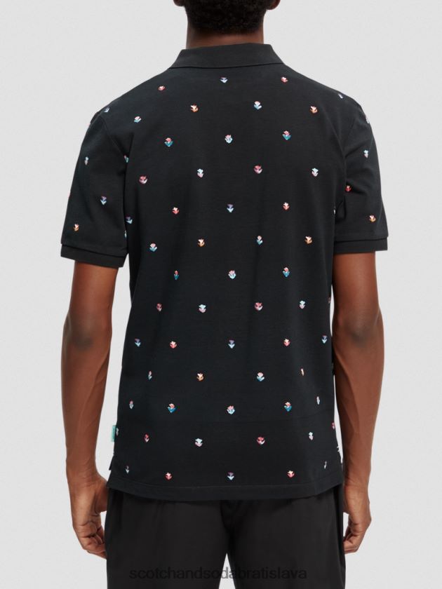 muži oblečenie combo b Scotch & Soda Pique polo s potlačou z organickej bavlny 4ZV00D399