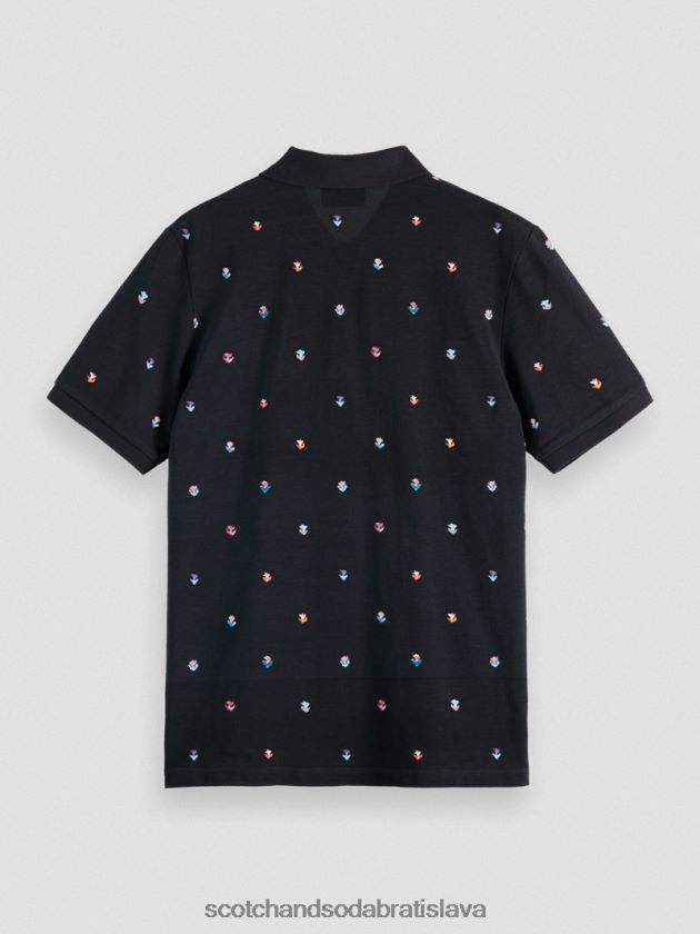 muži oblečenie combo b Scotch & Soda Pique polo s potlačou z organickej bavlny 4ZV00D399