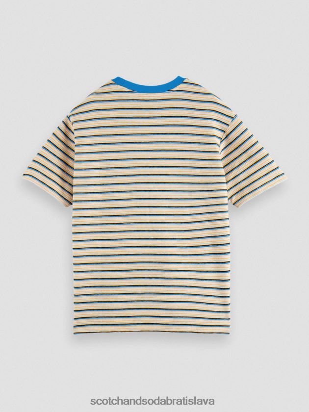 muži oblečenie combo b Scotch & Soda pruhované tričko s vreckami z organickej bavlny 4ZV00D395
