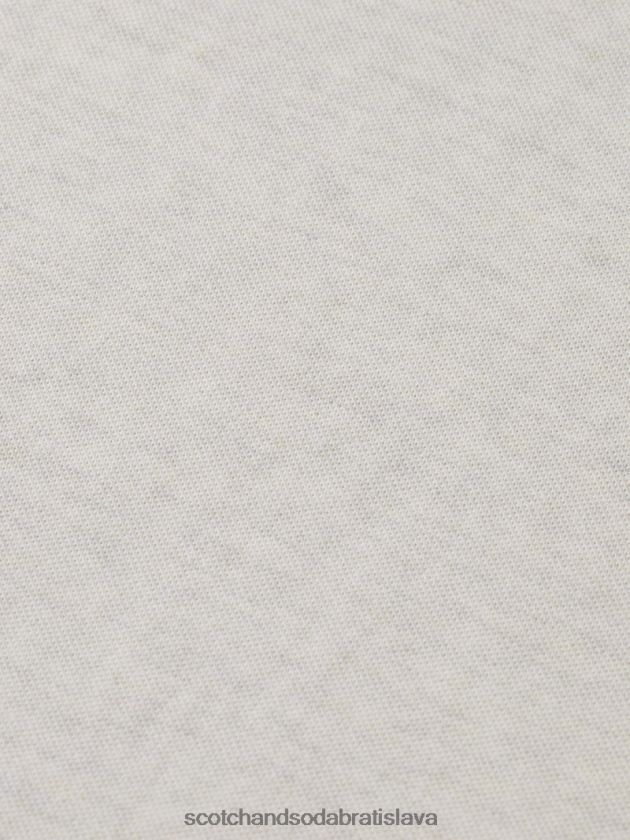 muži oblečenie denim biela melanž Scotch & Soda bio bavlnené polo 4ZV00D470