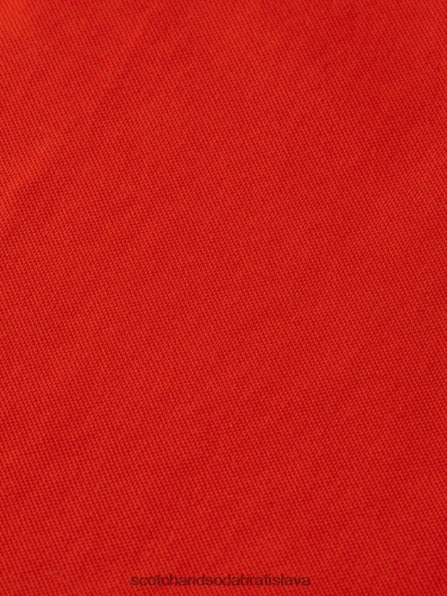 muži oblečenie čili červená Scotch & Soda Pique polo z organickej bavlny 4ZV00D463