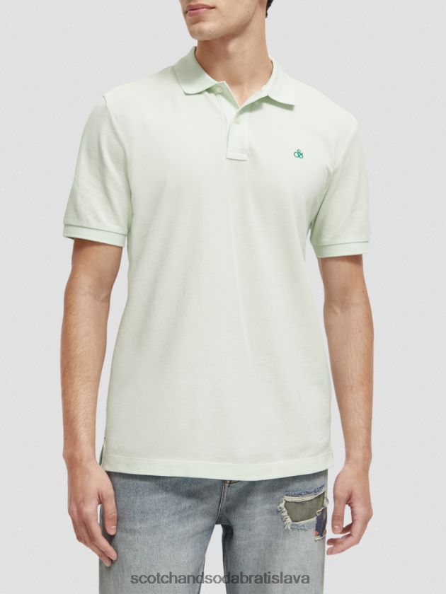 muži oblečenie mäta Scotch & Soda Pique polo z organickej bavlny 4ZV00D462