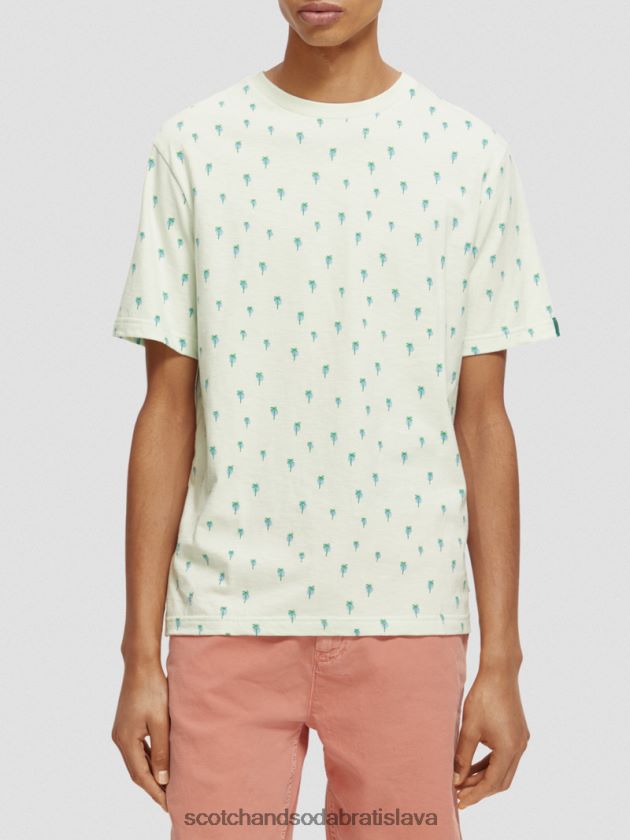 muži oblečenie mäta Scotch & Soda tričko regular fit s potlačou 4ZV00D437