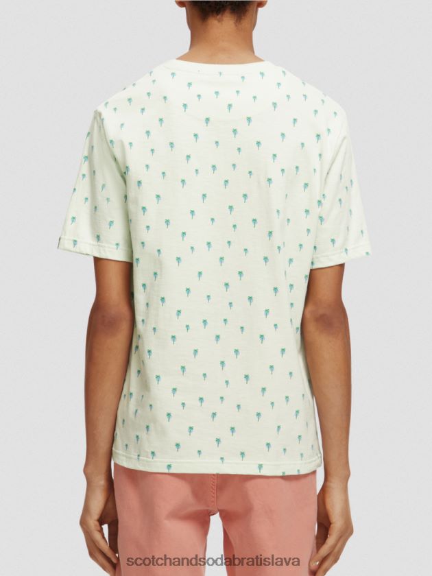 muži oblečenie mäta Scotch & Soda tričko regular fit s potlačou 4ZV00D437