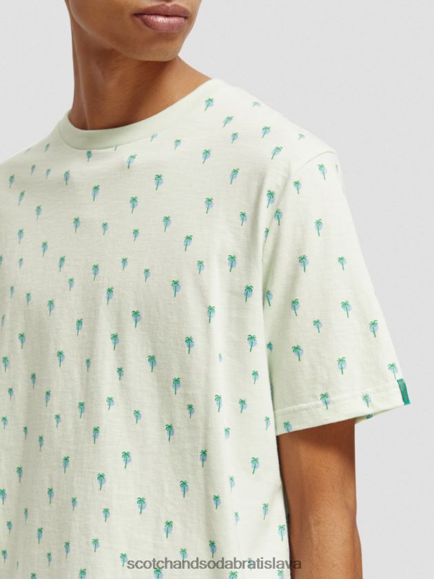 muži oblečenie mäta Scotch & Soda tričko regular fit s potlačou 4ZV00D437