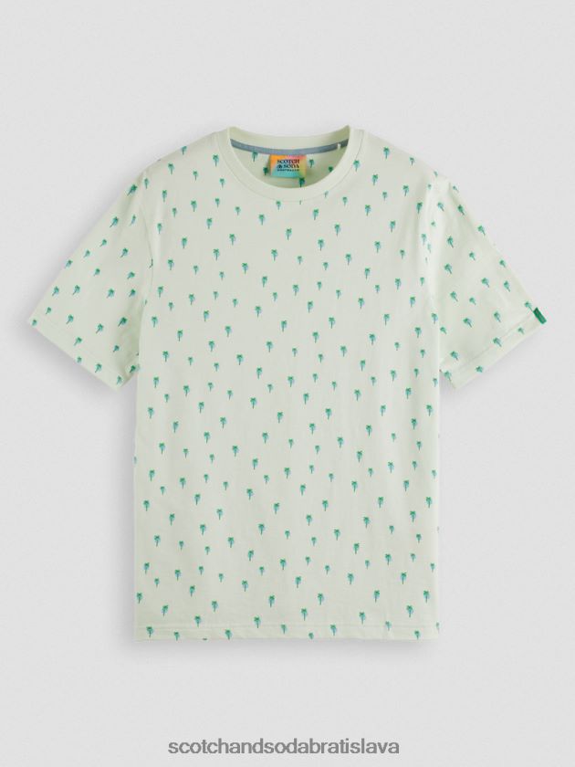muži oblečenie mäta Scotch & Soda tričko regular fit s potlačou 4ZV00D437