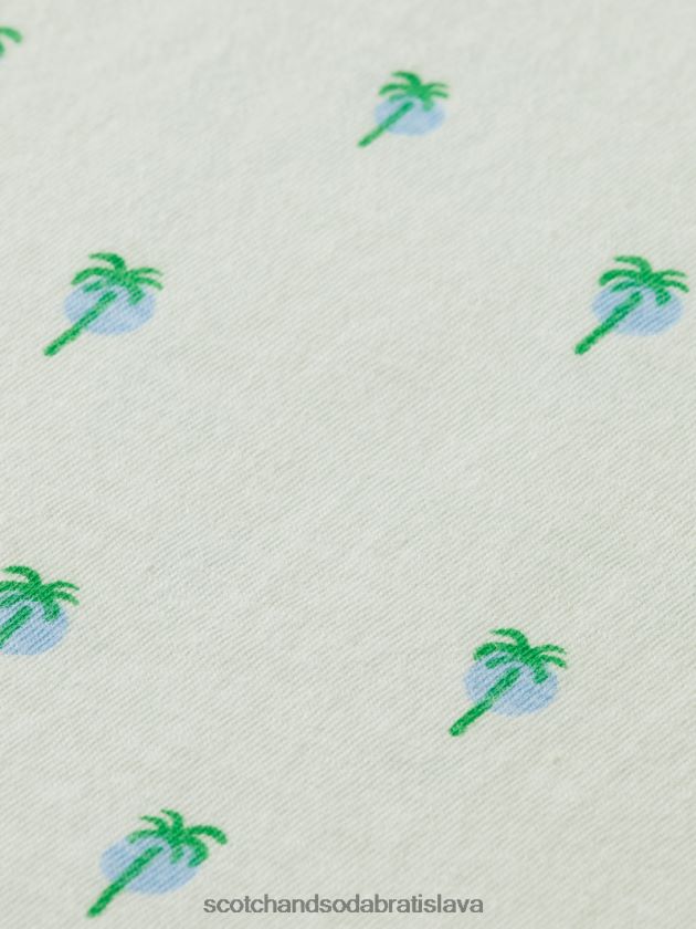 muži oblečenie mäta Scotch & Soda tričko regular fit s potlačou 4ZV00D437