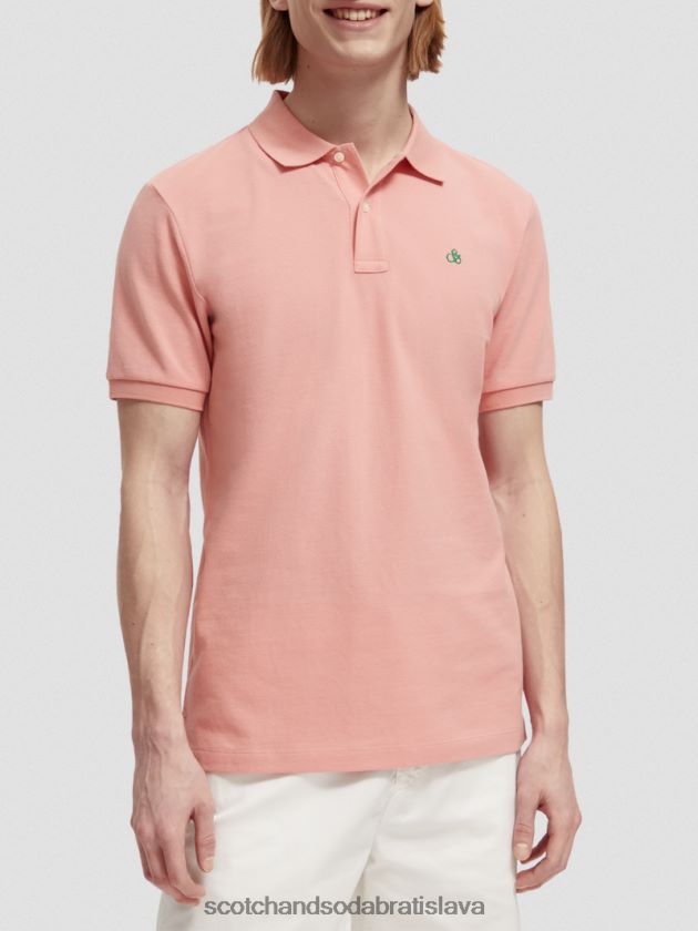 muži oblečenie plameniak Scotch & Soda Pique polo z organickej bavlny 4ZV00D461