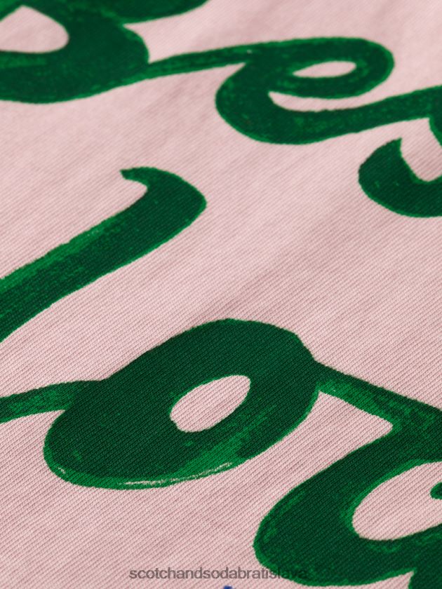 muži oblečenie ruža Scotch & Soda Umelecké tričko s dlhým rukávom z organickej bavlny 4ZV00D392