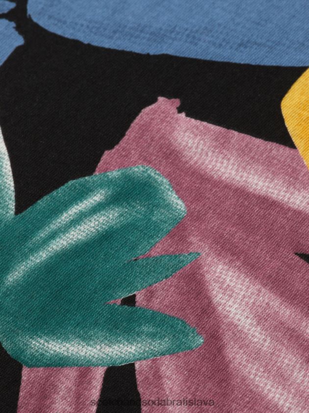 muži oblečenie ruža Scotch & Soda umelecké tričko z organickej bavlny 4ZV00D347