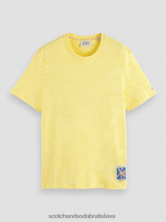 muži oblečenie slnečná melanž Scotch & Soda tričko melange patch 4ZV00D370