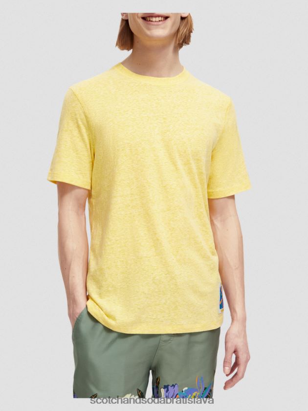 muži oblečenie slnečná melanž Scotch & Soda tričko melange patch 4ZV00D370