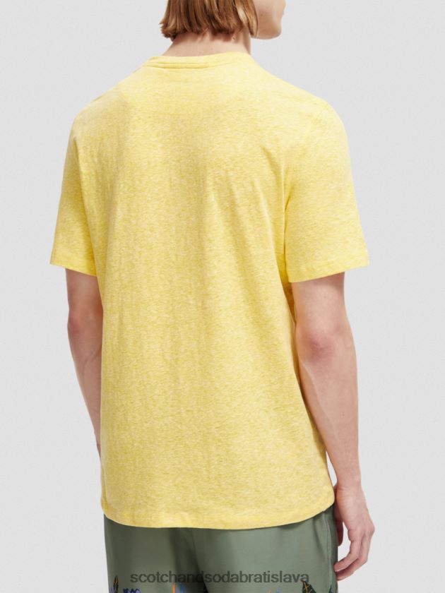 muži oblečenie slnečná melanž Scotch & Soda tričko melange patch 4ZV00D370