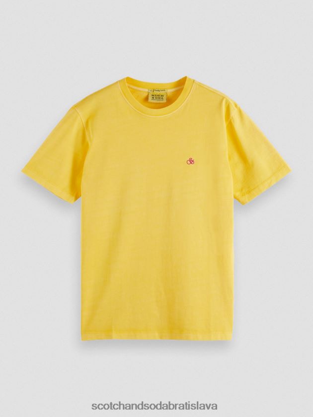 muži oblečenie slniečko Scotch & Soda zafarbené tričko bežného strihu 4ZV00D431