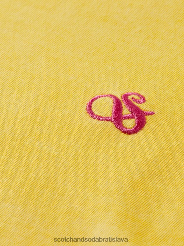 muži oblečenie slniečko Scotch & Soda zafarbené tričko bežného strihu 4ZV00D431