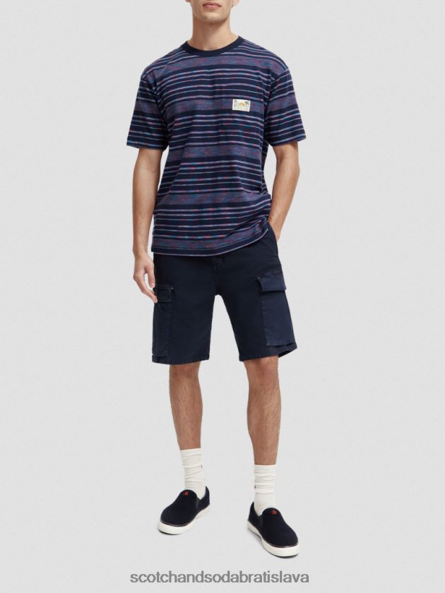 muži oblečenie viac pruhov Scotch & Soda organické džersejové pruhované tričko 4ZV00D413