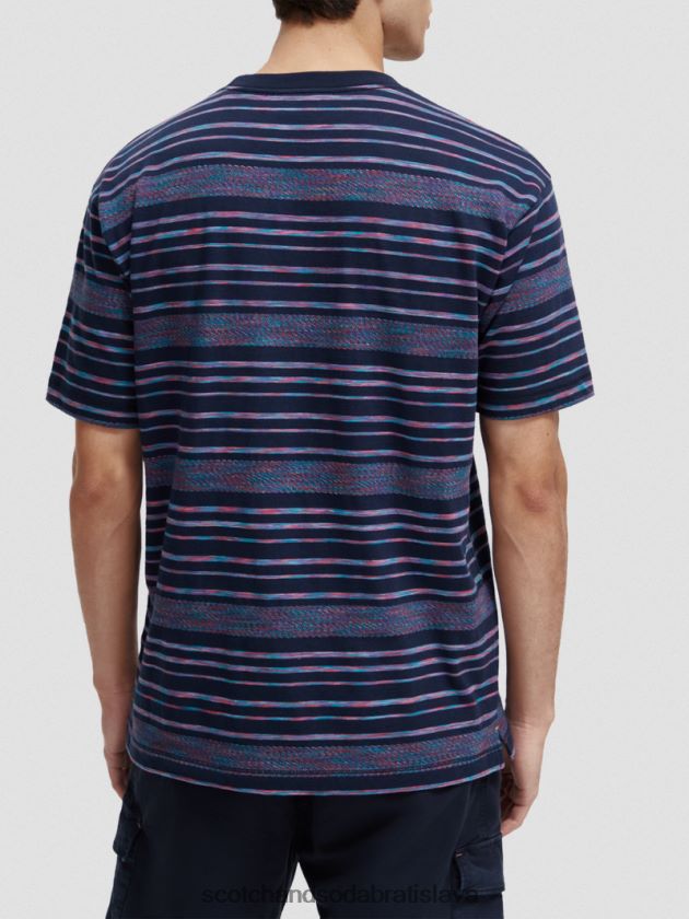 muži oblečenie viac pruhov Scotch & Soda organické džersejové pruhované tričko 4ZV00D413