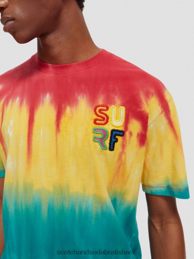 muži oblečenie viacfarebná farba na kravaty Scotch & Soda vyšívané tričko s vyšívaným motívom 4ZV00D441
