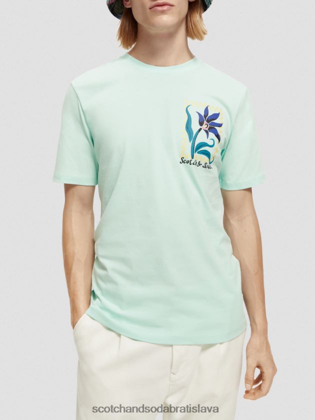 muži oblečenie záliv Scotch & Soda Umelecké tričko uvoľneného strihu z organickej bavlny 4ZV00D416