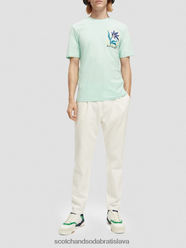 muži oblečenie záliv Scotch & Soda Umelecké tričko uvoľneného strihu z organickej bavlny 4ZV00D416