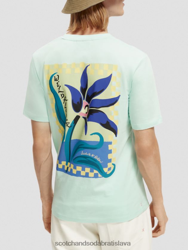 muži oblečenie záliv Scotch & Soda Umelecké tričko uvoľneného strihu z organickej bavlny 4ZV00D416