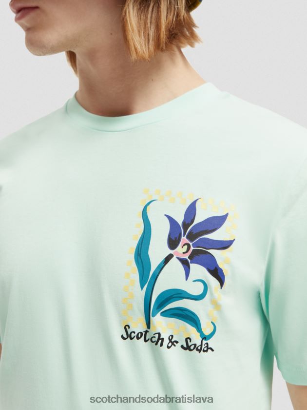 muži oblečenie záliv Scotch & Soda Umelecké tričko uvoľneného strihu z organickej bavlny 4ZV00D416