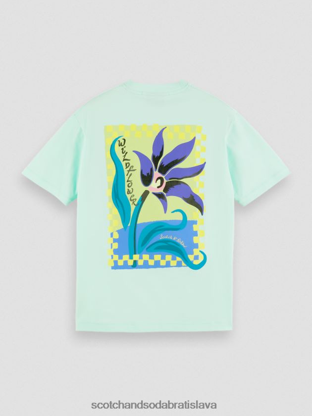 muži oblečenie záliv Scotch & Soda Umelecké tričko uvoľneného strihu z organickej bavlny 4ZV00D416