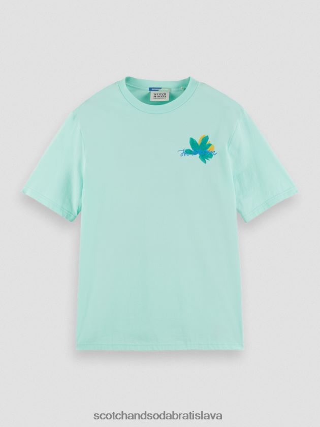 muži oblečenie záliv Scotch & Soda umelecké tričko z organickej bavlny 4ZV00D349