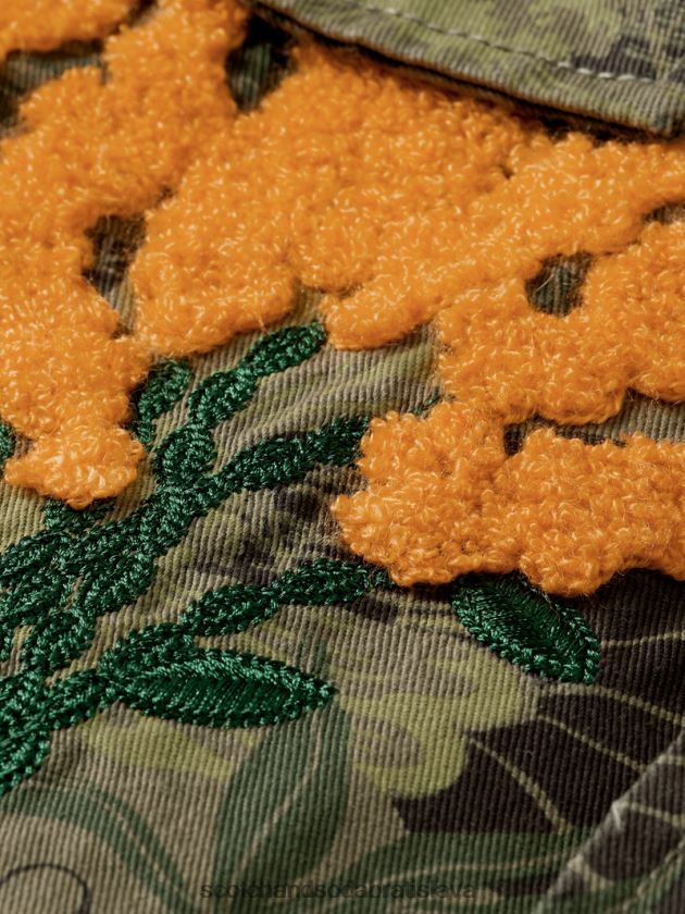 muži oblečenie armádny kvet aop Scotch & Soda vyšívaná vojenská poľná bunda s potlačou 4ZV00D571